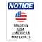 Signmission OSHA Notice, 7" Height, Made In USA American Sign With Symbol, 7" X 5", Portrait OS-NS-D-57-V-14075 - alternate 1